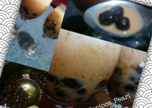 Bagaimana Menyiapkan Boba pearl drink with brown sugar syrup and Thai tea fresshh, Enak