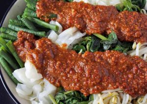 Cara Gampang Membuat Pecel kacang panjang yang Lezat