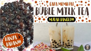 Cara Gampang Membuat Thai tea milk bubble Anti Gagal