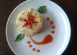 Cara Gampang Menyiapkan 372. Nasi Goreng Telur Rebon Blueband yang Lezat