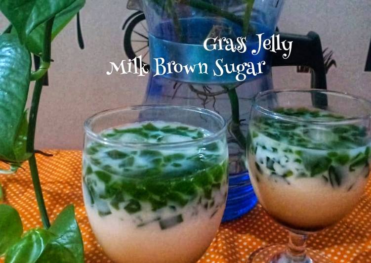 Cara Gampang Menyiapkan Thai tea jelly milk Anti Gagal