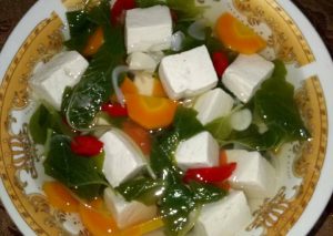Easiest Way to Make Yummy Sayur bening bayam kulit tahu