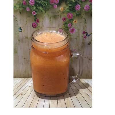 Easiest Way to Prepare Yummy Diet Juice Cantaloupe Mango Cherry Persimmon