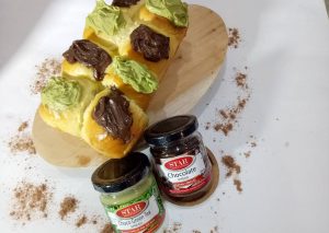 Langkah Mudah untuk Menyiapkan Thai Bread with Green Tea & Choco from STAR Spread, Sempurna