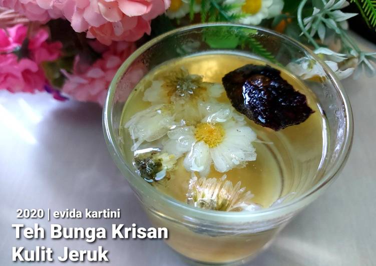 Recipe: Tasty Teh Bunga Krisan Kulit Jeruk