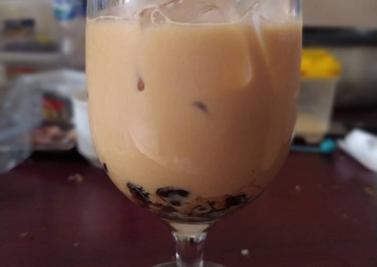 Resep Boba thai tea Anti Gagal