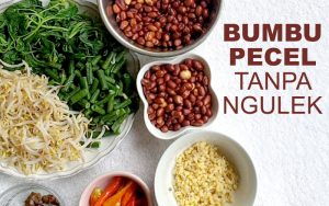 Resep Bumbu pecel sayur yang Lezat