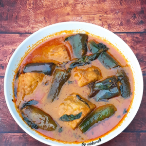 Resep Pecel FiberCreme Terong Tempe Anti Gagal