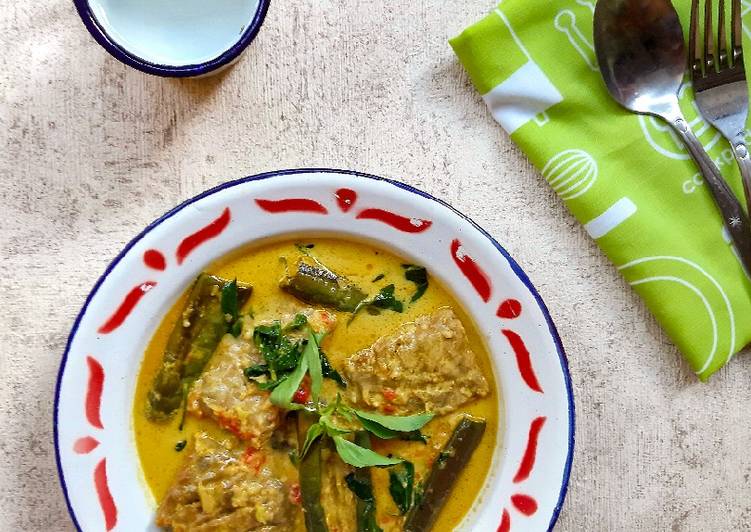 Resep Pecel santan terong dan tempe bakar Anti Gagal