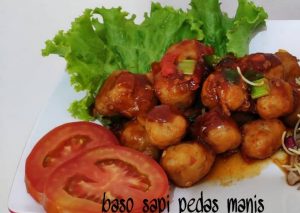 Resep Sayur campur bakso pedas manis Anti Gagal