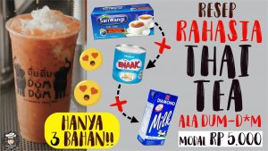 Resep Thai tea ala mall, Enak Banget