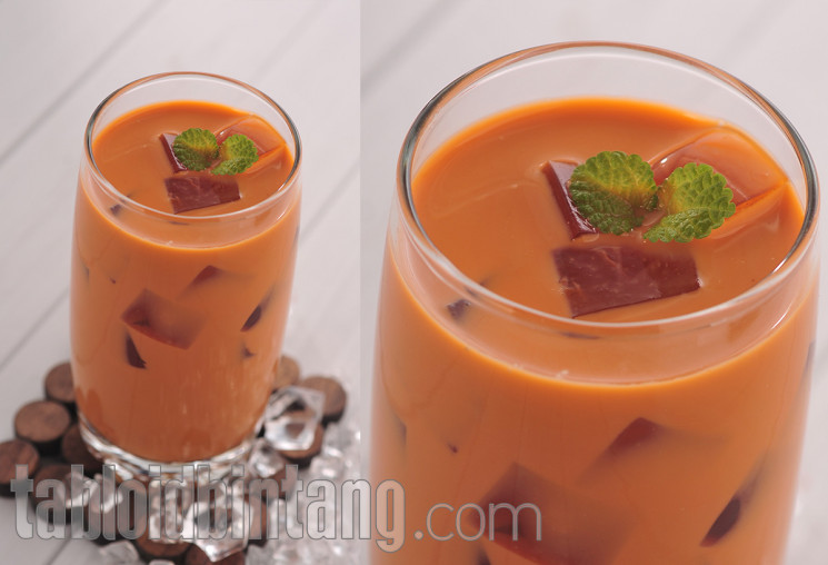 Resep Thai tea jelly yang Bikin Ngiler