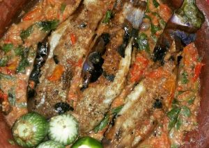 Resep 608. Pecel Terong Bakar Sambal Kencur, Enak Banget