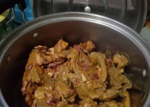 Resep MPASI 7bulan bubur rendang daging Anti Gagal